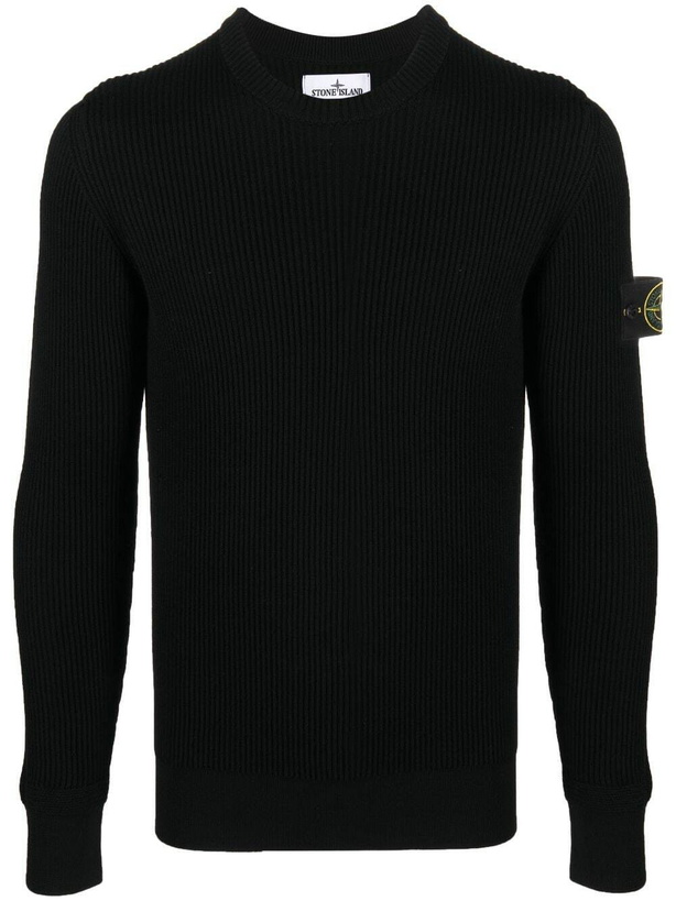 Photo: STONE ISLAND - Wool Crewneck Sweater