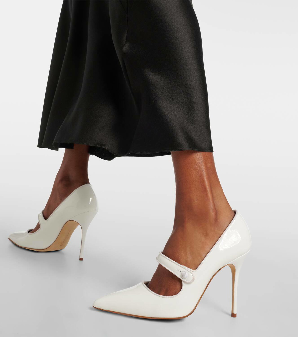 Manolo Blahnik Camparinew patent leather pumps Manolo Blahnik