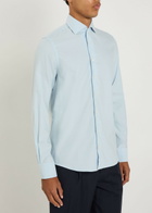 Aurélien Cotton-blend Shirt Blue