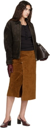 Arma Brown Maddox Gritty Suede Jacket