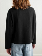 Our Legacy - Shrunken Ribbed Cotton Zip-Up Sweater - Black