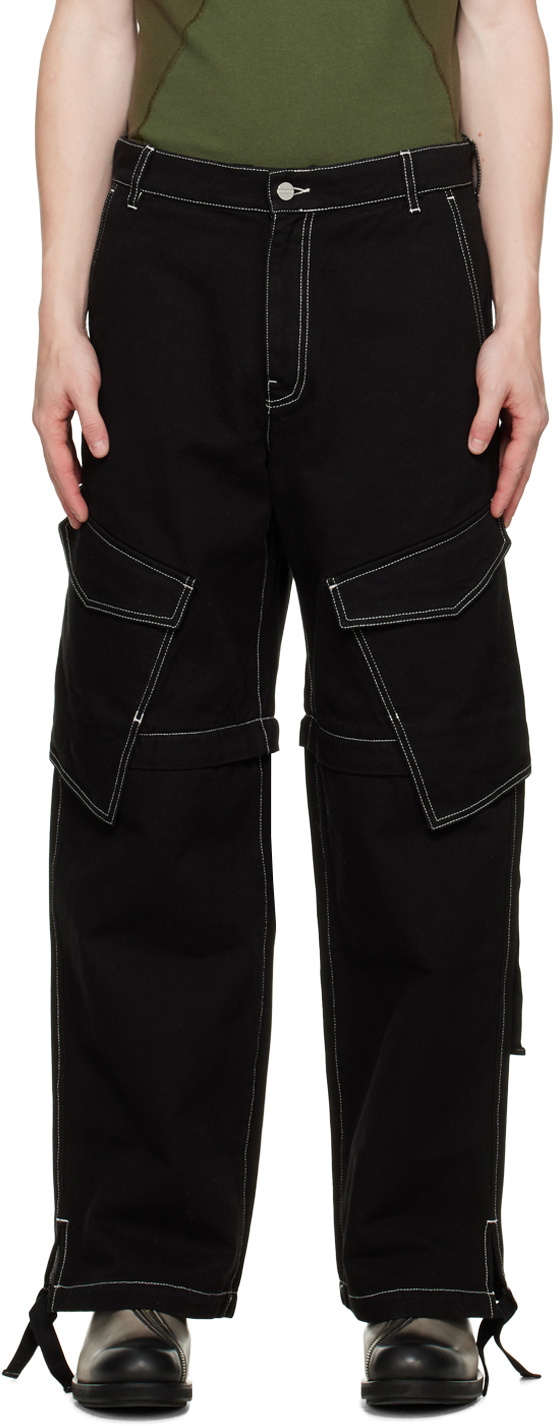 Dion Lee Black Parachute Jeans