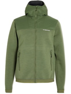 Black Crows - Ferus Pertex Ripstop-Trimmed Tech-Wool Zip-Up Ski Hoodie - Green