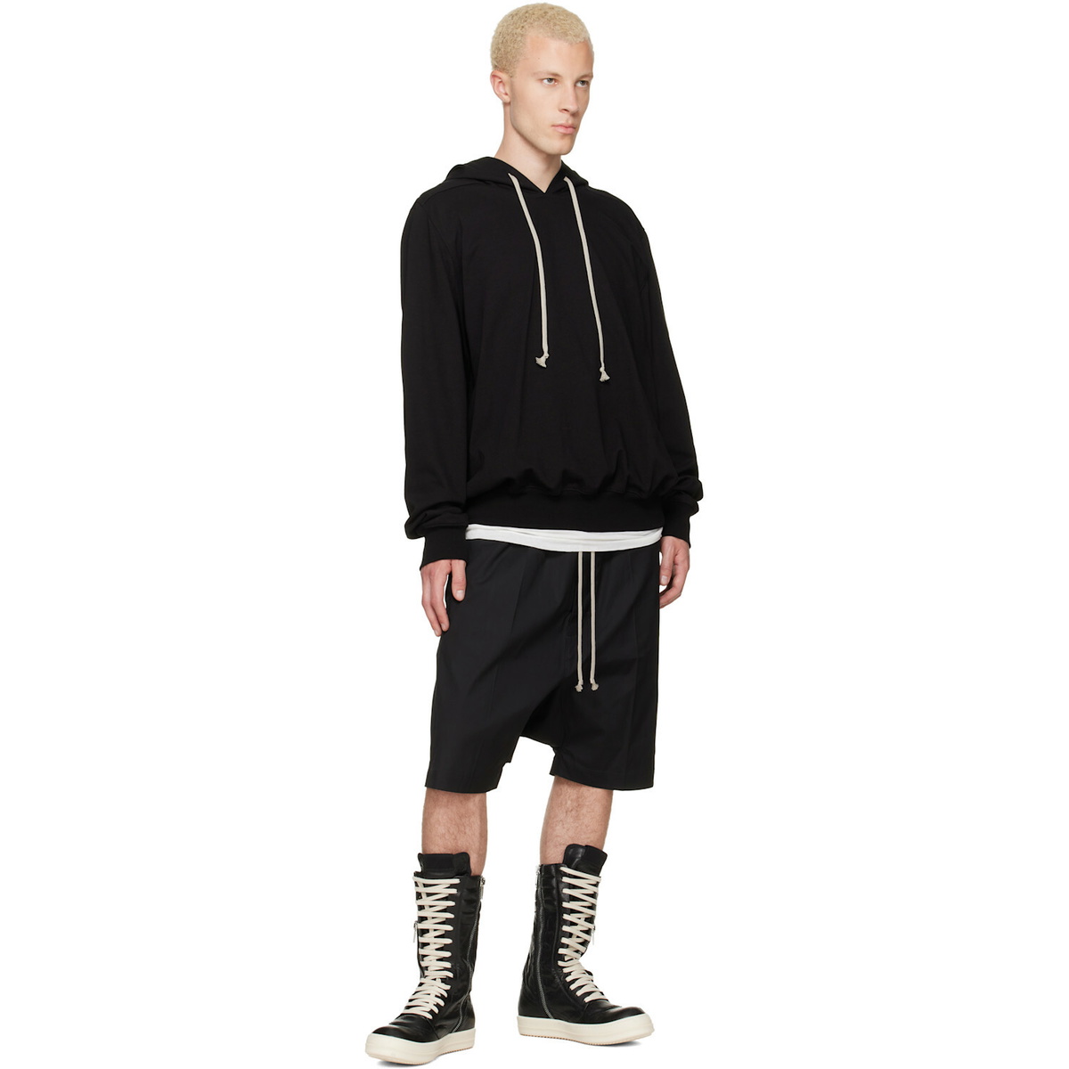 Rick Owens Black Tower Ricks Pods Shorts