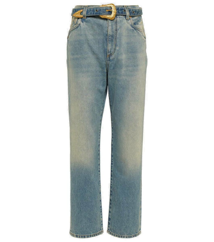 Photo: Balmain Belted straight jeans