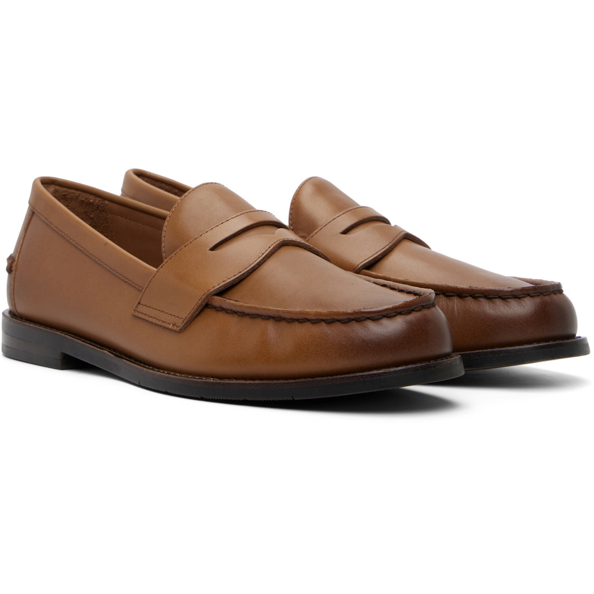 Polo Ralph Lauren Tan Alston Penny Loafers