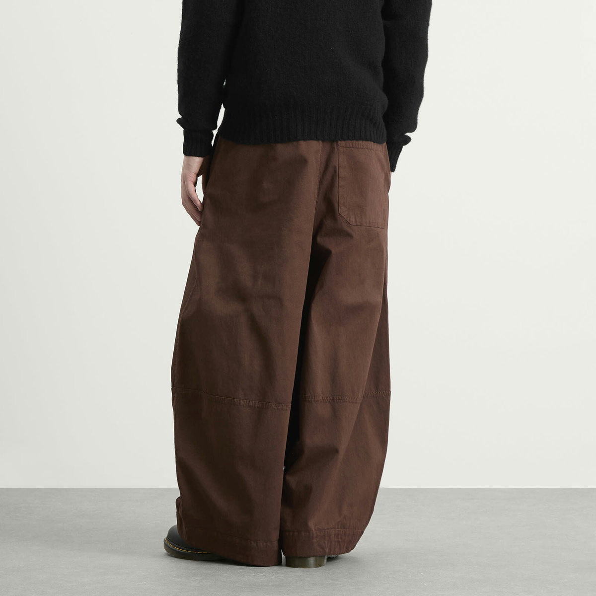YMC Men's Garment Dyed Modal Deadbeat Trouser in Brown