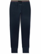 Paul Smith - Tapered Striped Cotton-Jersey Sweatpants - Blue