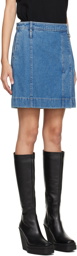 Wooyoungmi Blue Hardware Denim Miniskirt