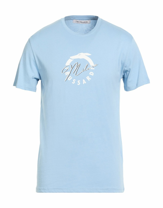 Photo: Trussardi Mens T-shirt Sky in Blue