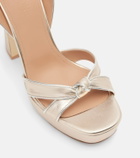 Malone Souliers Rudi 130 leather platform sandals