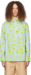 Marni Blue Floral Shirt