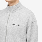 MKI Men's Mohair Blend Knit Track Jacket in Grey