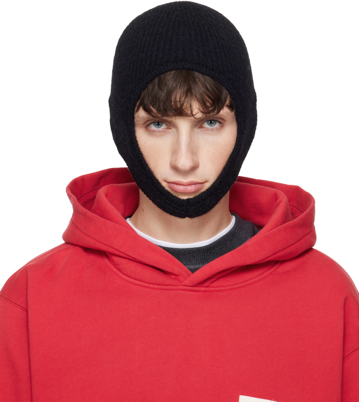 Photo: JACQUEMUS Black 'The Gros Grain' Beanie
