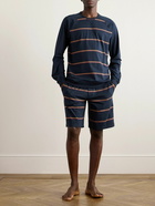 Paul Smith - Striped Cotton-Blend Pyjama T-Shirt - Blue