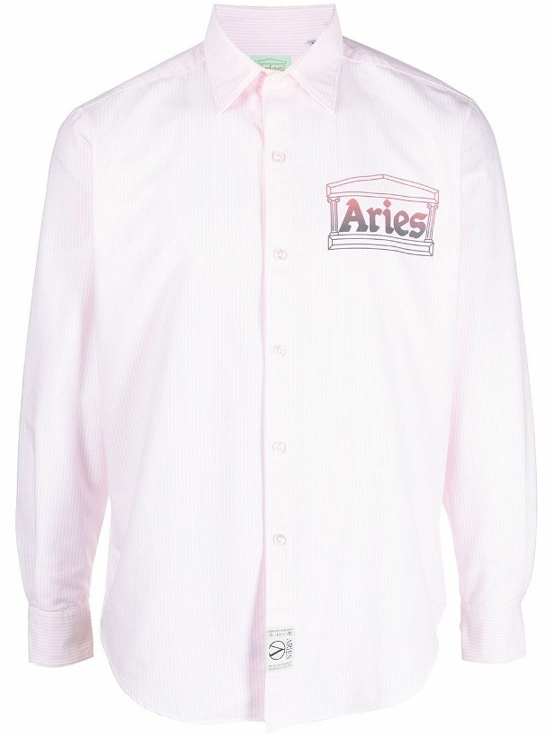 Photo: ARIES - Logo Long Sleeve Shirt