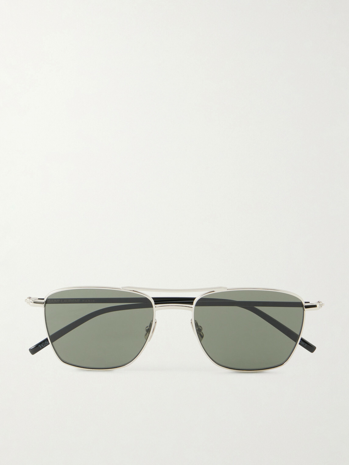 SAINT LAURENT - Squared-Frame Metal Sunglasses