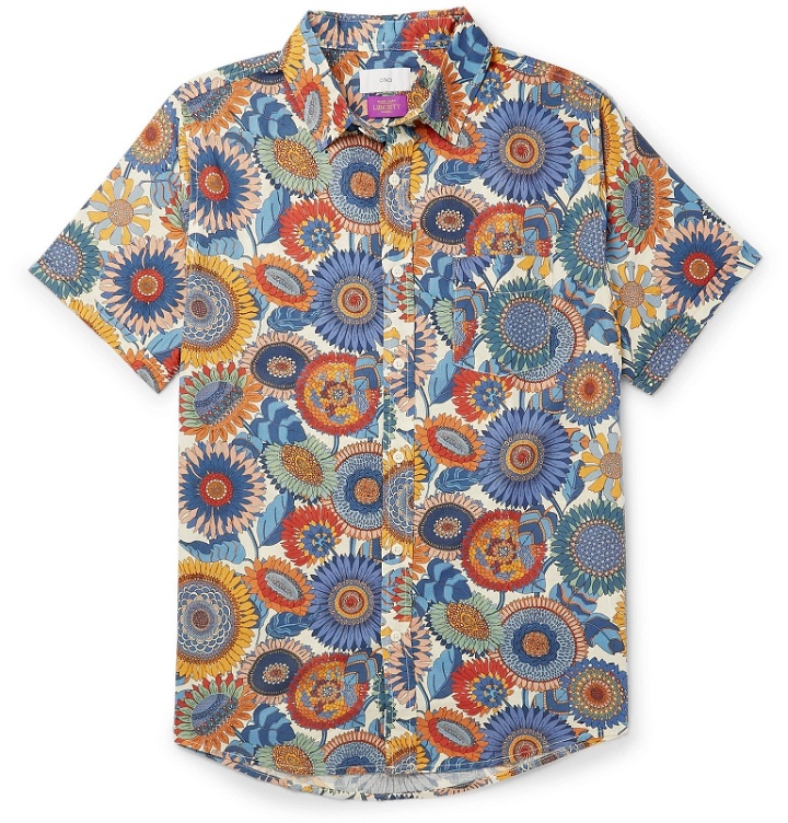 Photo: Onia - Jack Button-Down Collar Printed Linen and Cotton-Blend Shirt - Multi