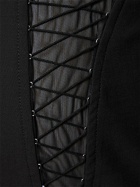DION LEE - Wool Blend Interlock Zipped Mini Skirt