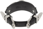 Toga Pulla Black Double Buckle Bracelet