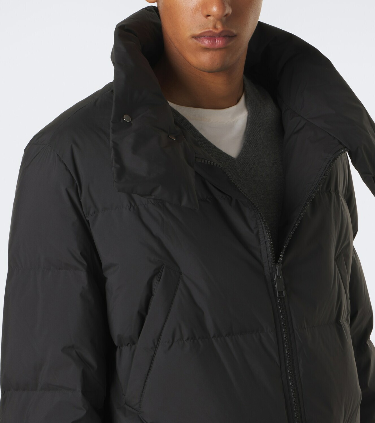 Yves Salomon Shearling-trimmed down coat