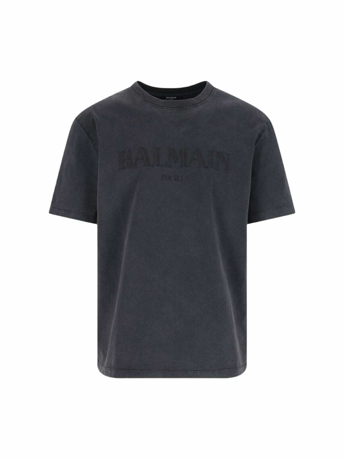 Balmain Black Metallic Signature Logo T-Shirt Balmain Balmain Black Metallic Signature Logo T-Shirt Balmain