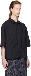 JieDa Black Velcro Shirt