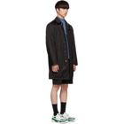 Prada Black Gabardine Car Coat