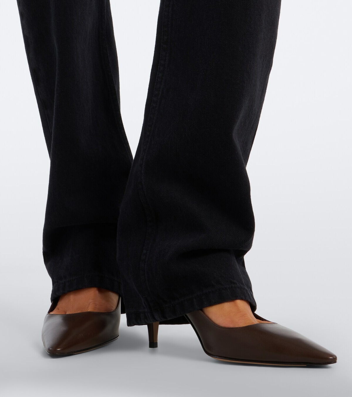 The Row Liisa leather pumps