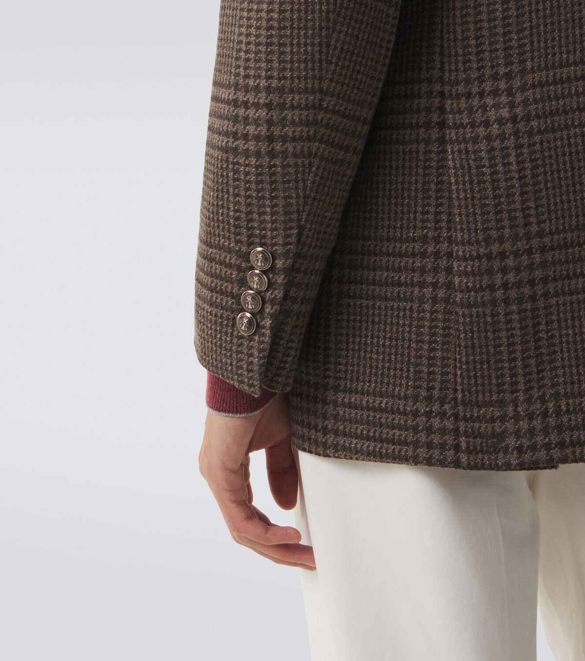 Brunello Cucinelli Checked cashmere blazer