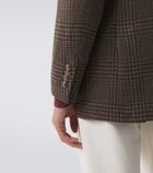 Brunello Cucinelli Checked cashmere blazer