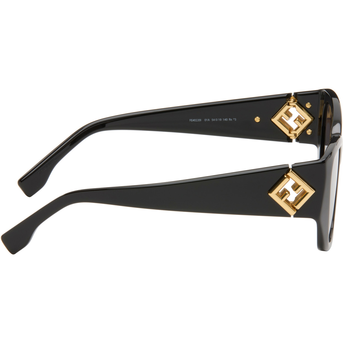 Fendi Black FF Diamonds Sunglasses