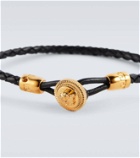 Versace Medusa logo leather bracelet