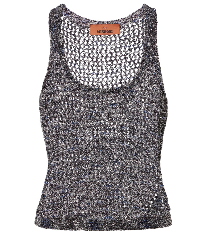 Photo: Missoni Sequined knitted tank top