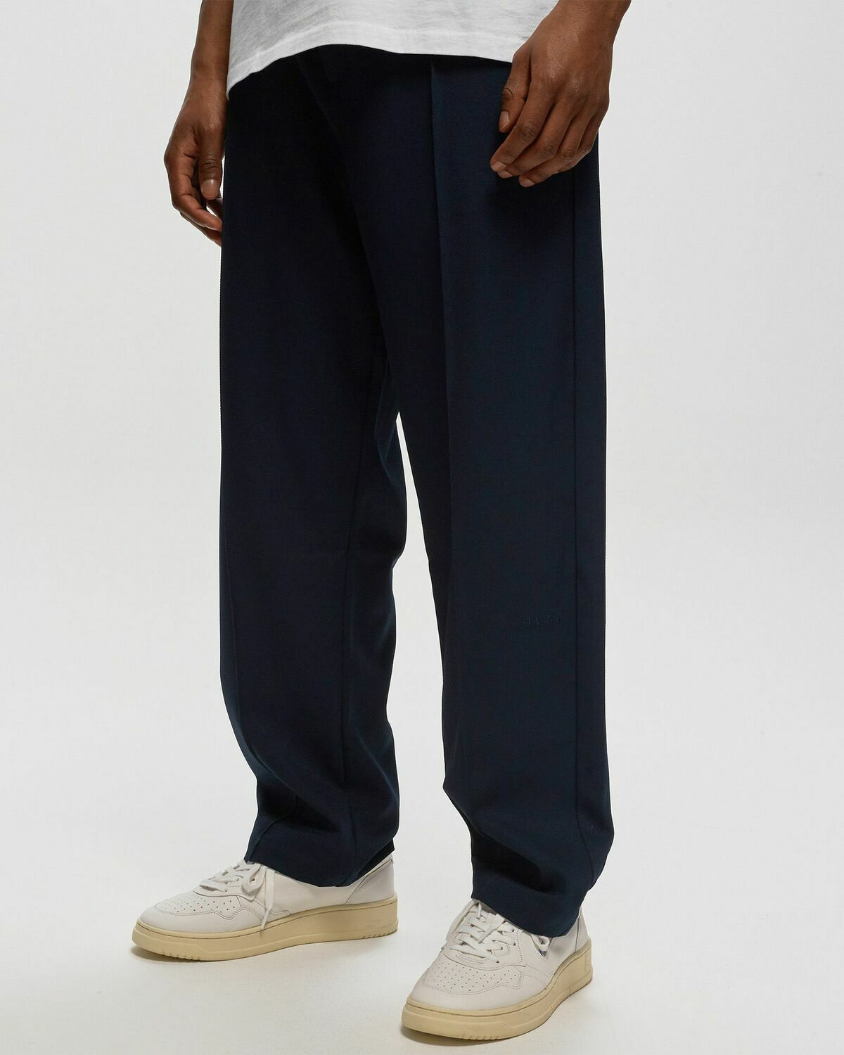 ølåf Pintuck Trouser Blue Casual Pants OLAF HUSSEIN