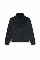Diesel Nylon pinstripe Jacket with Phoenix embroidery - Jackets Mens in Black