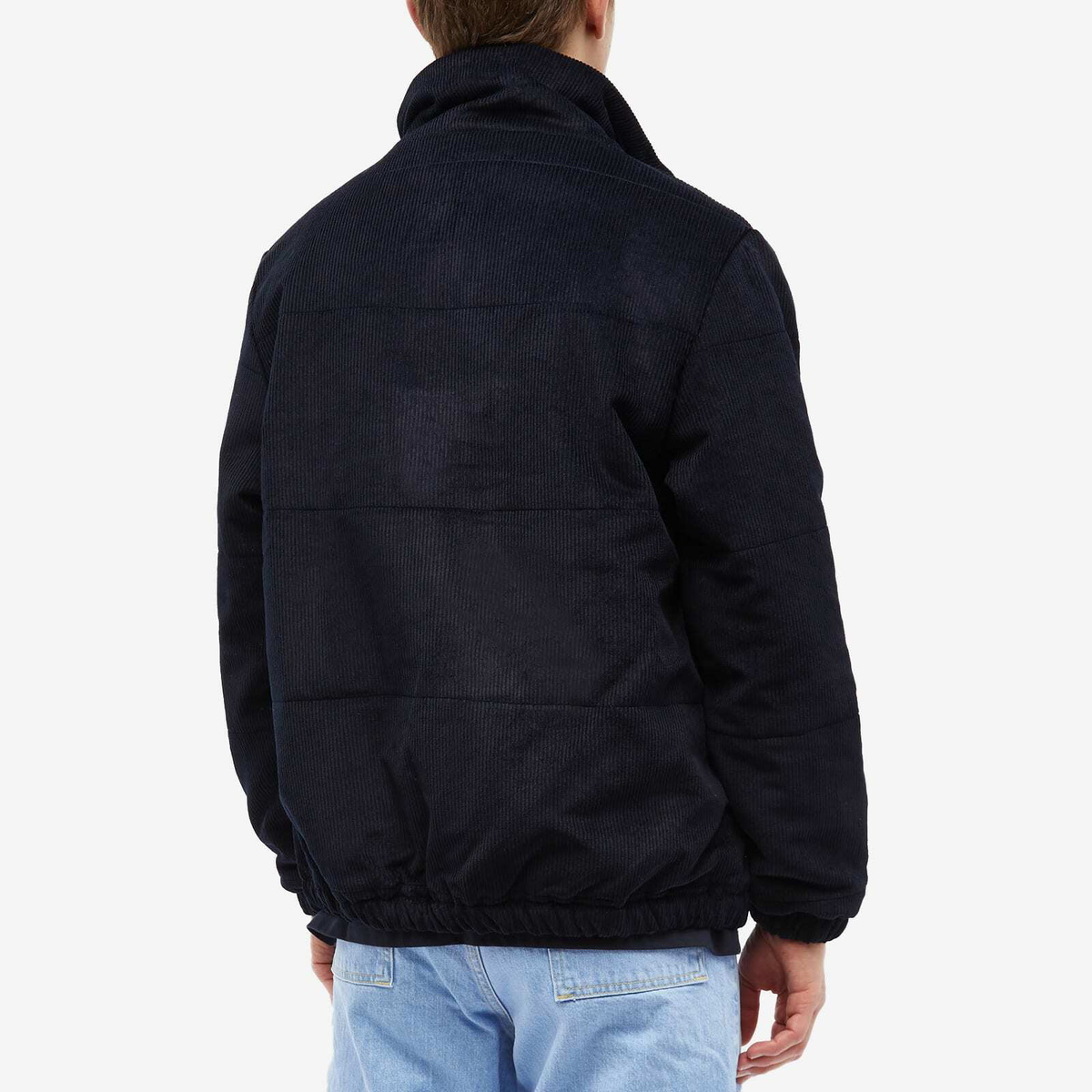 Blue Flowers Men's Ablaze Puffer Jacket in Navy Blue