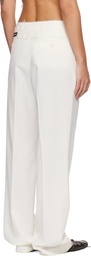 MM6 Maison Margiela Off-White Reverse Waistband Trousers