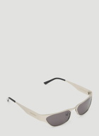 Pollux Polished Sunglasses in Silver