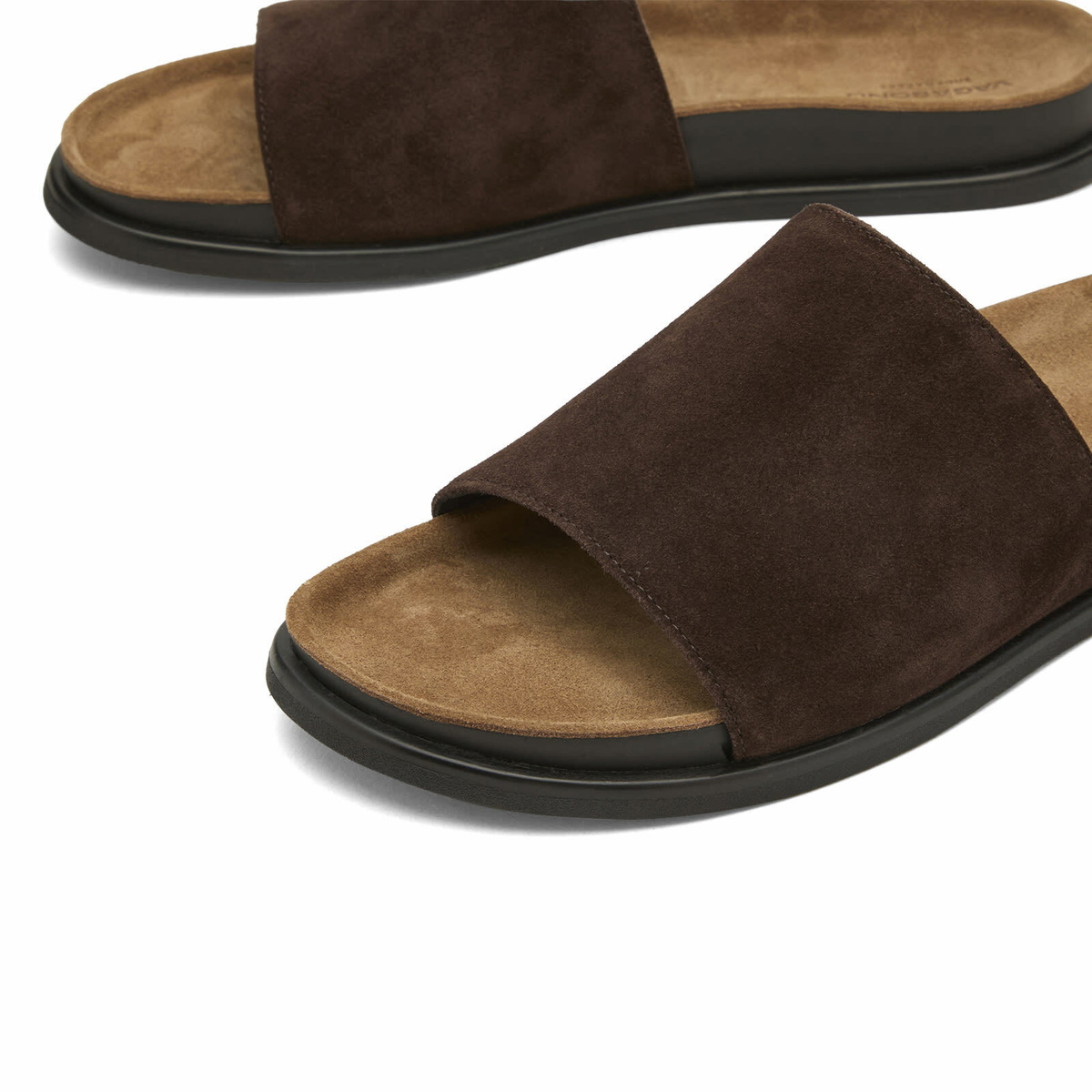 Vagabond Shoemakers Women's Effie Suede Slide Sandal in Java