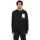 rag and bone Black Glitched Floral Sweatshirt