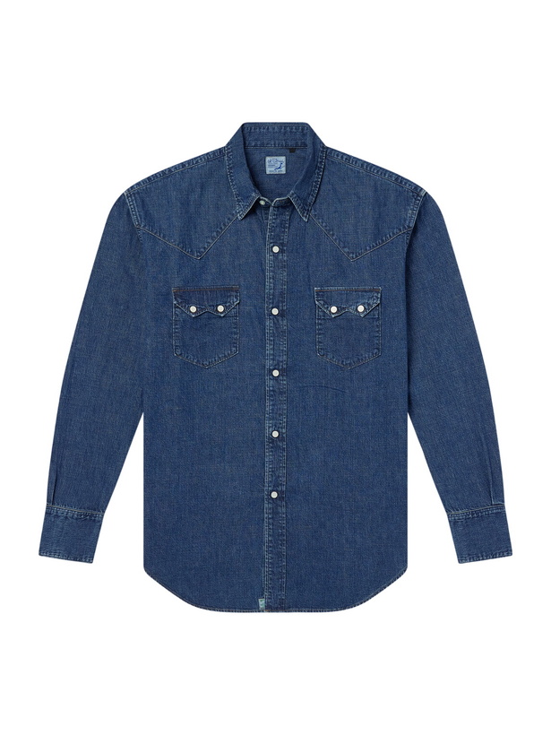 Photo: OrSlow - Western Denim Shirt - Blue
