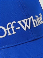 Off-White - Logo-Embroidered Cotton-Gabardine Baseball Cap - Blue