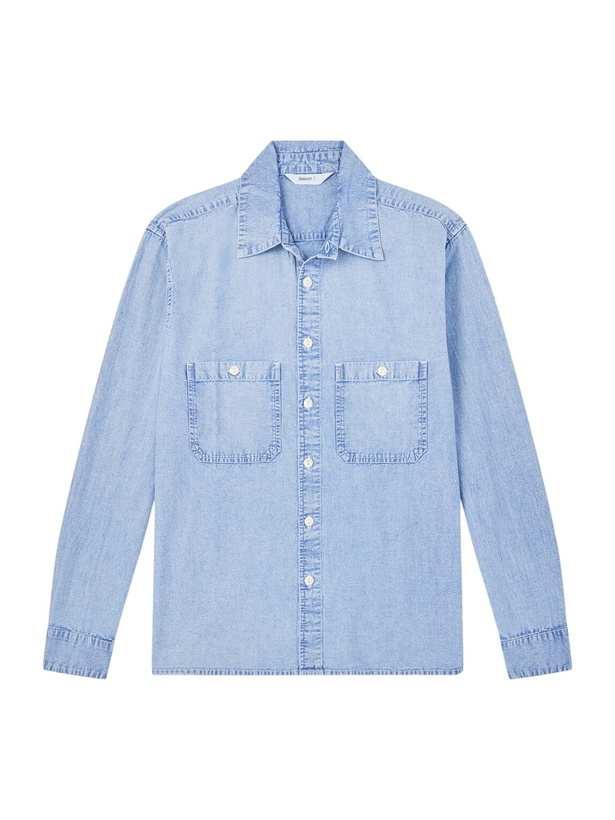 Photo: 3sixteen - Cotton-Chambray Shirt - Blue