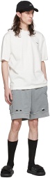 C2H4 Grey Cotton Shorts