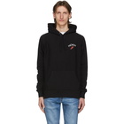 Noah NYC Black Winged Foot Hoodie