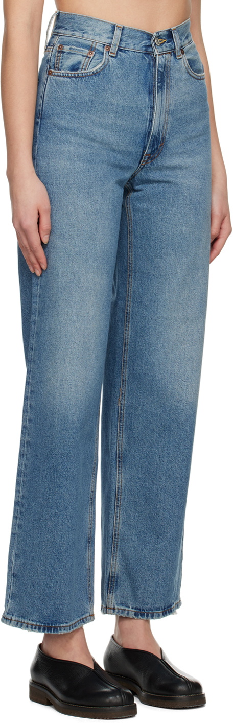 House of Dagmar Blue Wide-Leg Jeans