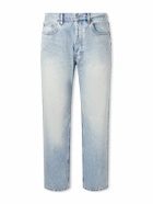 SAINT LAURENT - Straight-Leg Distressed Jeans - Blue