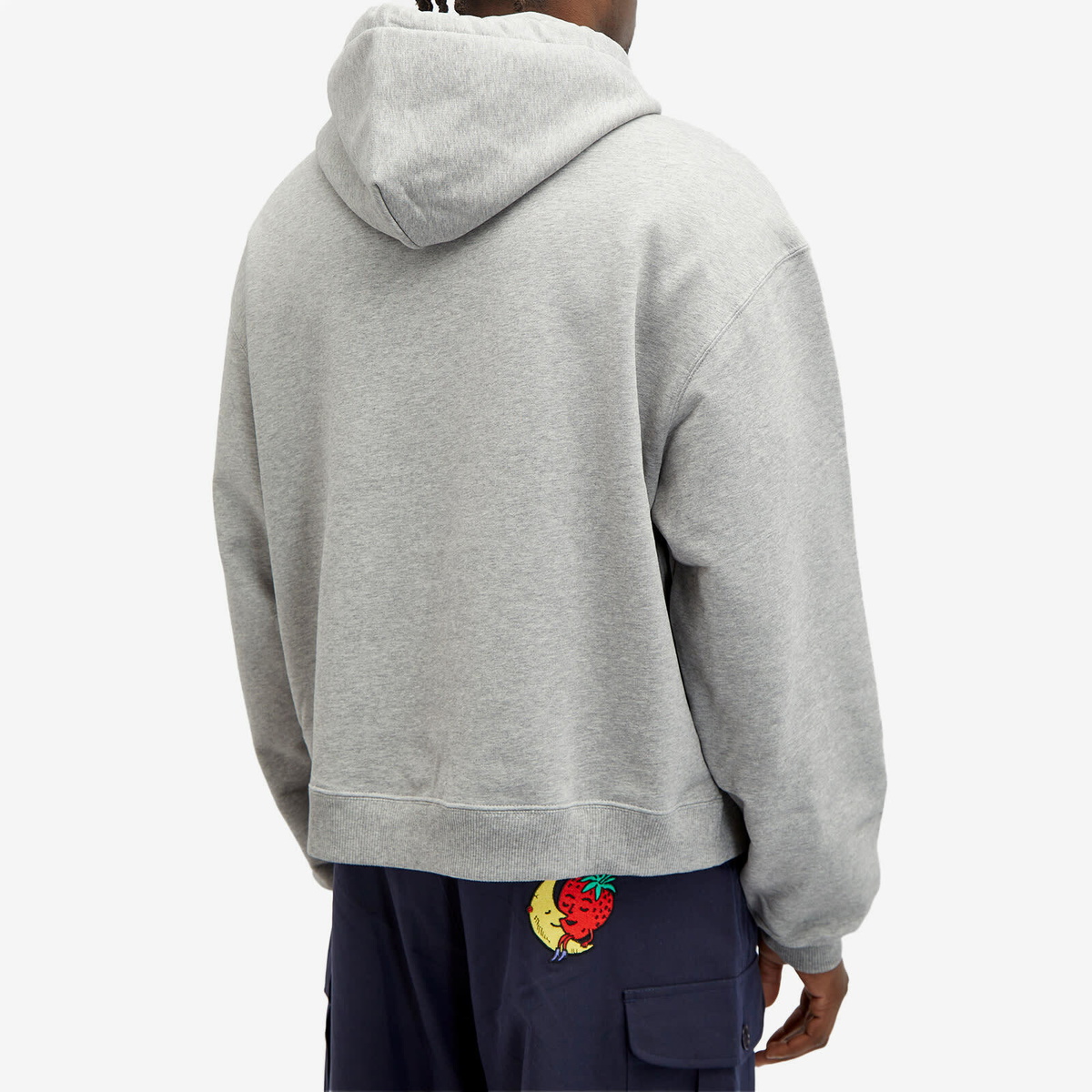 Sky High Farm Men's Logo Popover Hoodie in Grey