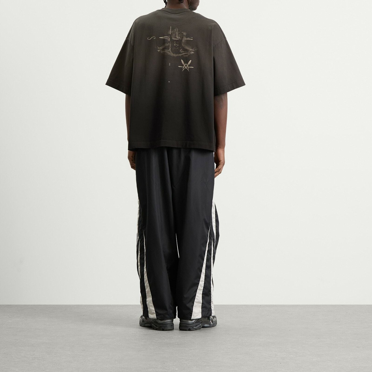 END. x GOOPiMADE Men's Sage T-Shirt in Washed Black